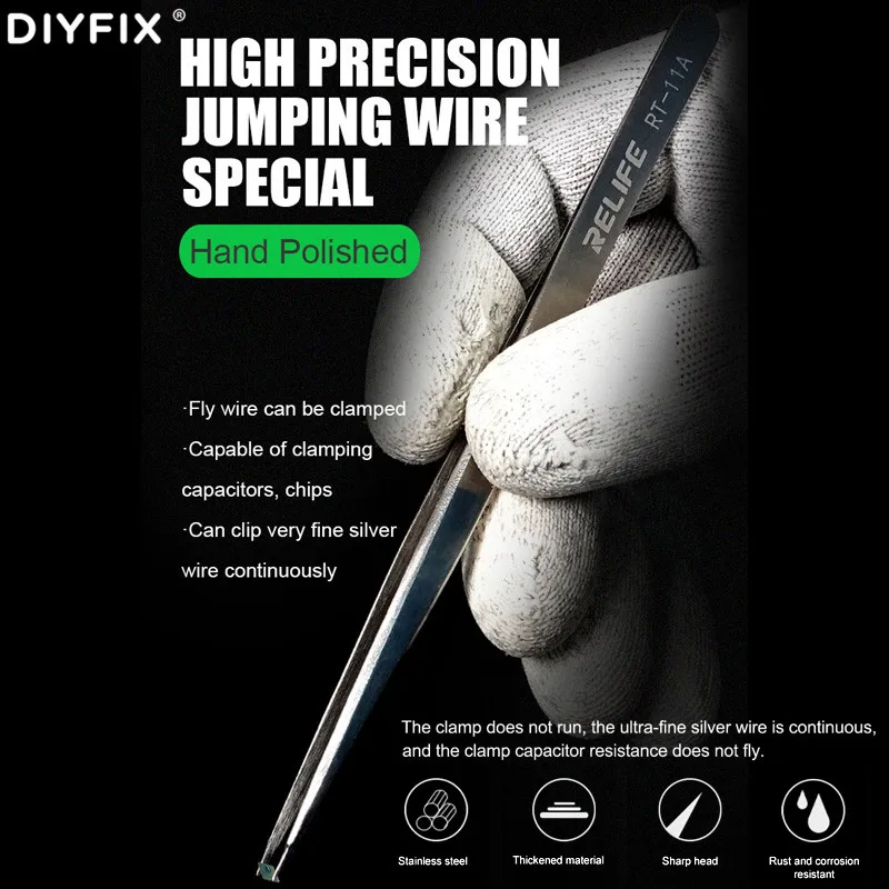 

Оригинальный товар, устойчивый к ржавчине и коррозии, высокоточный прыгающий провод, специальный пинцет с острой головкой