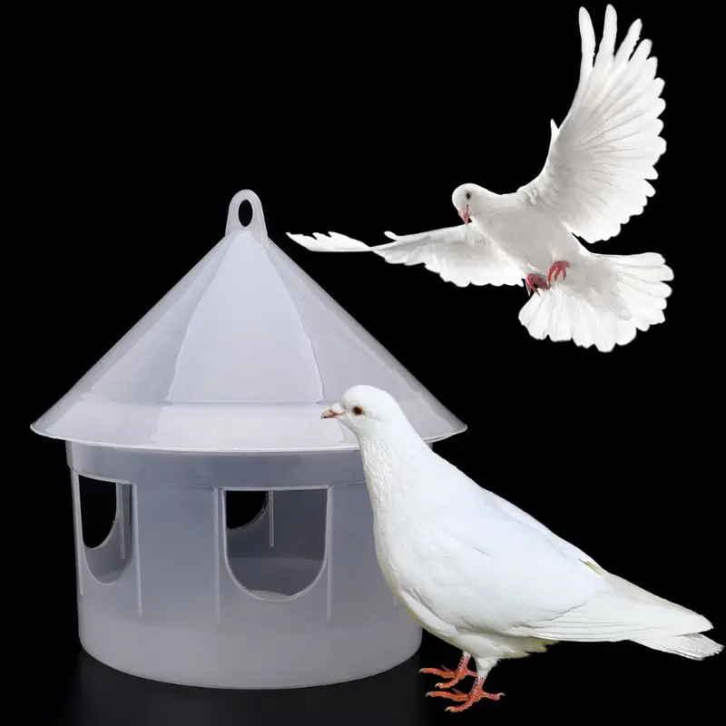 Birds Drinker With Handle Top Hanging Loop Water Pot Food Dispenser Containers Poultry Feeders For Pets D5BD