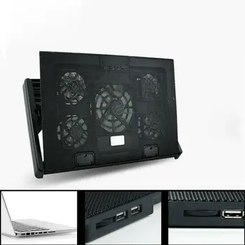 

Laptop Cooler Cooling Pad 2 USB Ports and Two Cooling Fan For 12-15.6 inch Stand Speed Notebook Adjustable I4K2