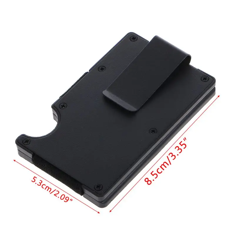85*53 мм мужской держатель для Карт RFID Блокировка ID Кредитная карта кошелек Алюминиевый Чехол Зажим для денег держатель для карт Органайзер
