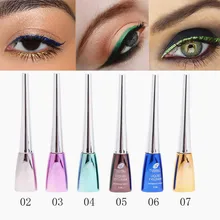 Цветная жидкость подводка для глаз синий Водонепроницаемый долговечная жидкость подводка для глаз с блестками Алмазная матовая подводка для глаз гель Косметика