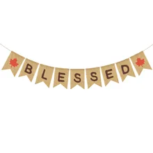 Напрямую от производителя Европа и Америка День благодарения вечерние украшения латте искусство Блаженный кленовый лист Лен ласточкин хвост Fl