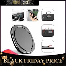 Metal Mobile Phone Socket Holder Universal 360 Degree Rotation Finger Ring Holder Magnetic Car Bracket Stand Accessories