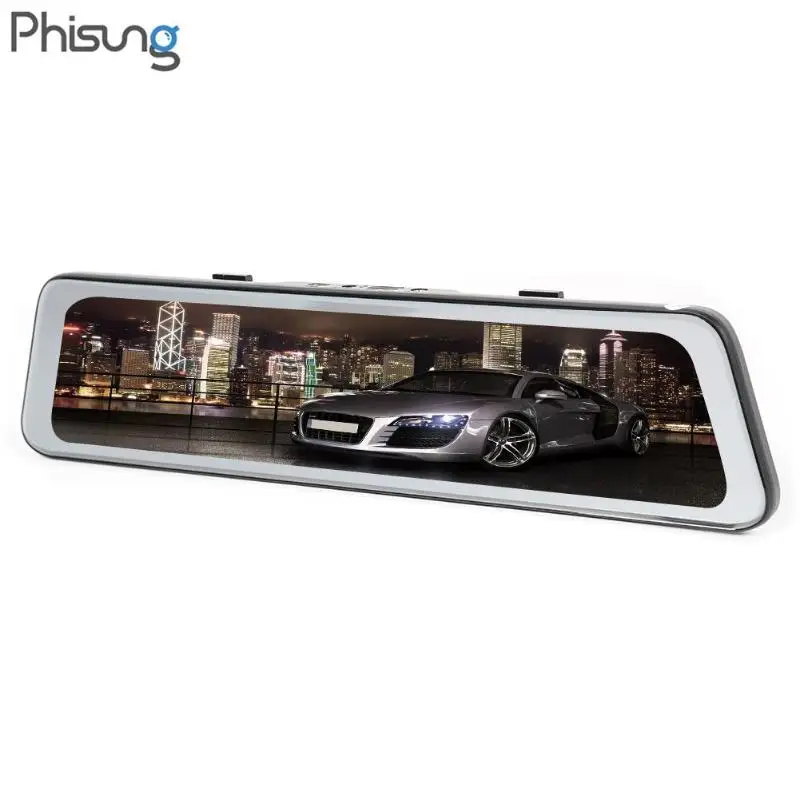 Phisung Z66 4G Android 8.1 FHD 1080P Car DVR Camera 11.66 inch Rearview Mirror Dual Lens WiFi GPS ADAS Dash Cam Video Recorder