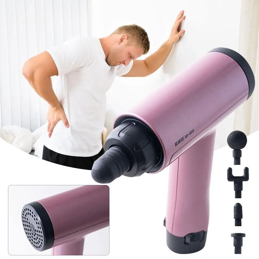 Fitness Body Relaxation Massage Gun Handheld Low Noise Deep Tissue After Muscle Stimulator Training Slimming Shaping Pain Relief