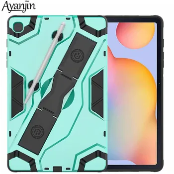 

Tablet Case For Samsung Galaxy Tab S6 Lite 10.4 2020 SM-P610 SM-P615 Hybrid Armor Hard PC Back Cover Funda & Handle strap+Film