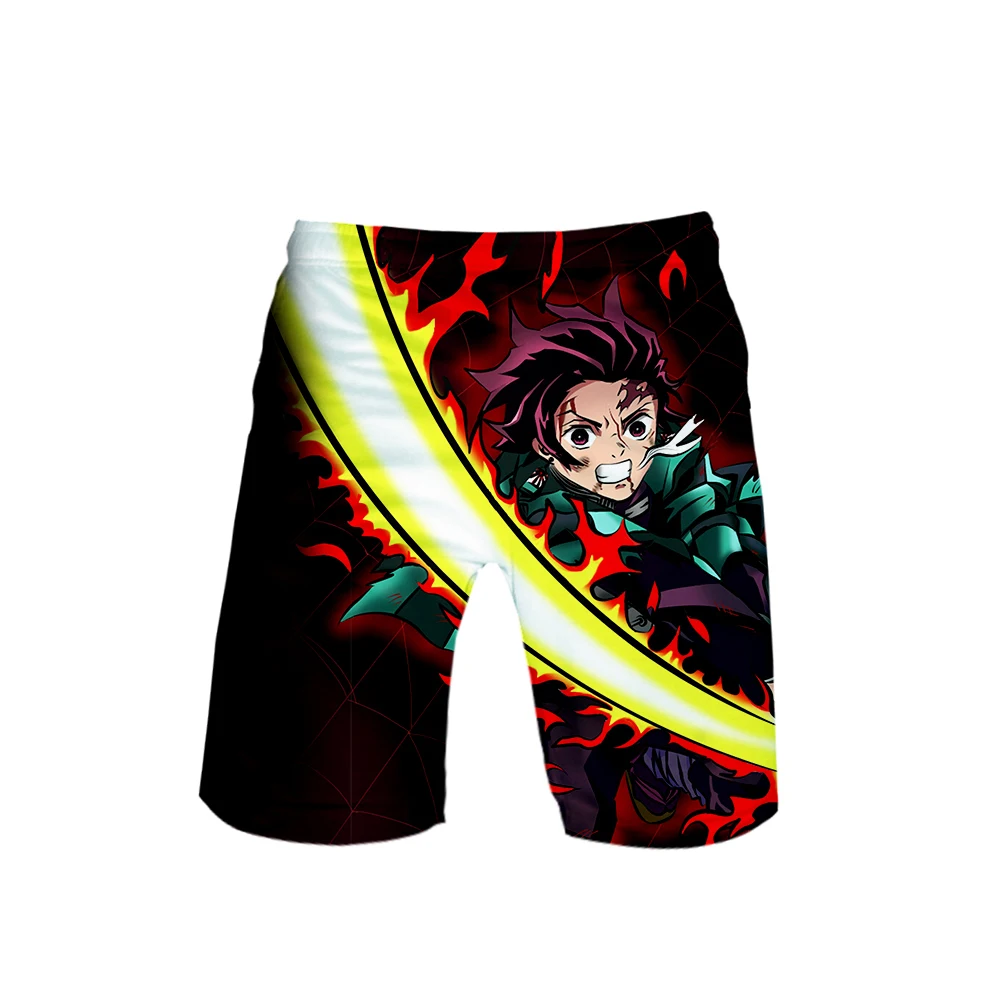 3D Kimetsu no Yaiba одежда для плавания Шорты для плавания пляжные Пляжные Шорты плавки Брюки для плавания мужские Спортивные Повседневные