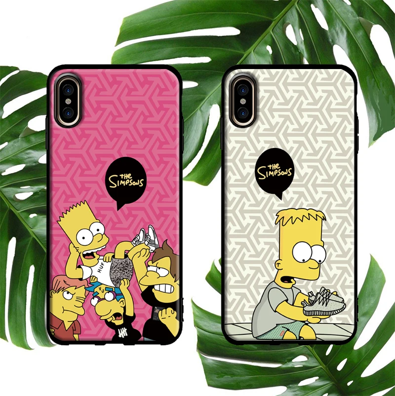 

Cartoon Bart soft case for iphone 11 PRO XS MAX X XR 8 7 6 6S plus silicon phone cover matte Cute fashion coque fundas 11pro max