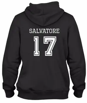 

The Vampire Diaries inspired Black Hoodie Mystic Falls Savior 17 Werewolves men long sleeve gym jogger winter summer coat
