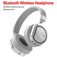 Беспроводные наушники Bluetooth, наушники с шумоподавлением, гарнитура с микрофоном, поддержка TF карты, для телефона, ПК, MP3 плеера