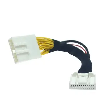 

24Pin Video Input Switch Reverse Car Parking Camera RCA Adapter Line for-Renault K1AF