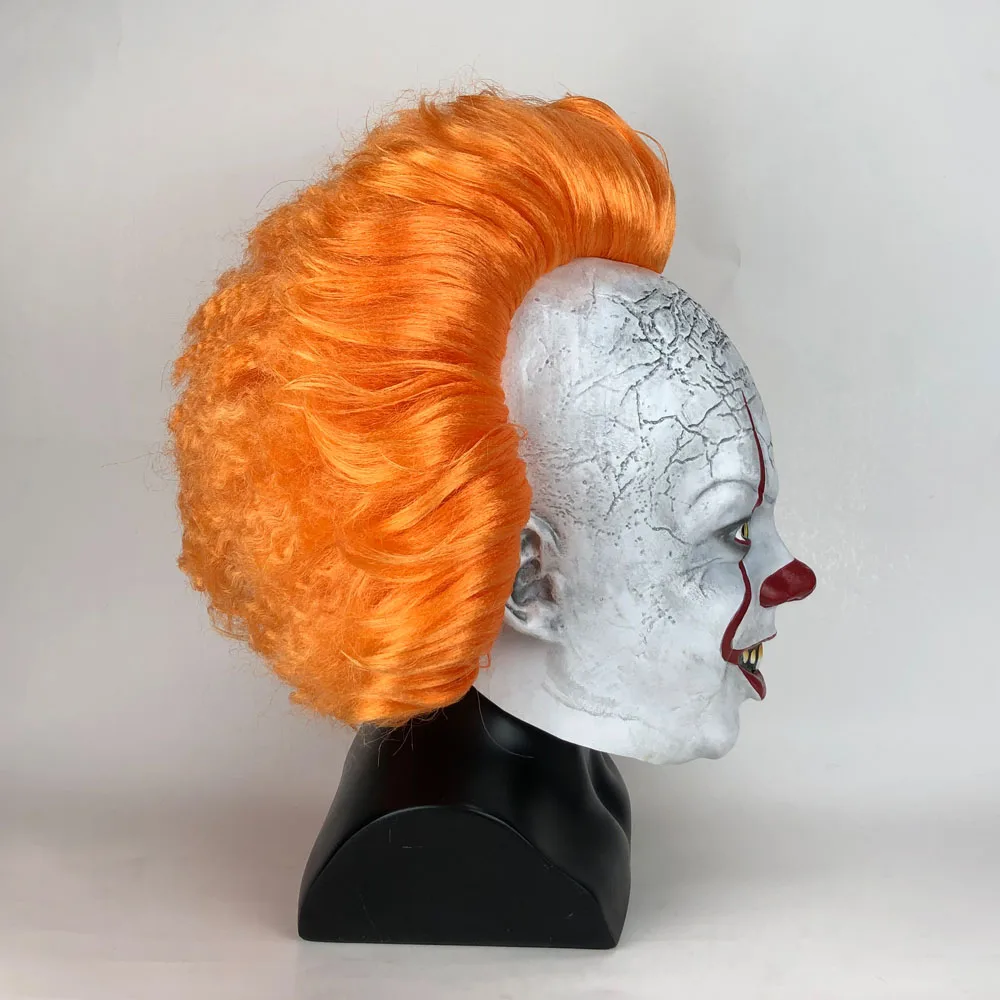 Kopen Horror Pennywise Joker Masker Cosplay het hoofdstuk 2 Clown Latex Maskers Halloween Kostuum Props Deluxe