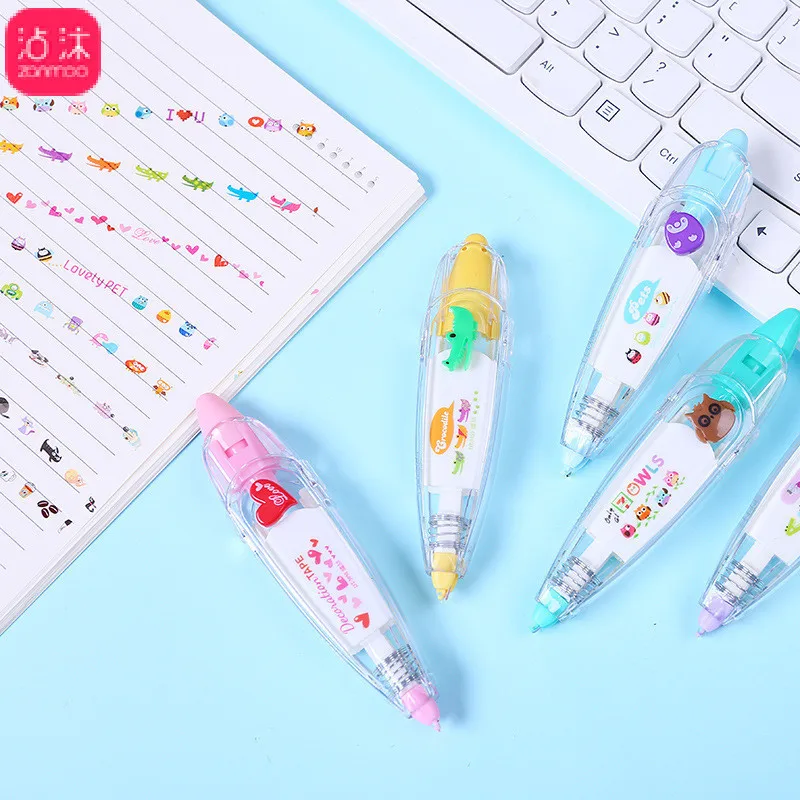 

1275 South Korea Stationery Correction Tape Creative Push Lace Trimming with Cute Modified Diary Decoration