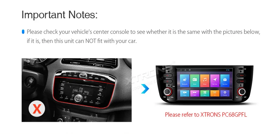 Perfect 7" Android 9.0 Pie OS Car Multimedia Navigation GPS Radio for Fiat Grande Punto (199/310) 2005-2009 & Fiat Linea (323) 2007-2011 5