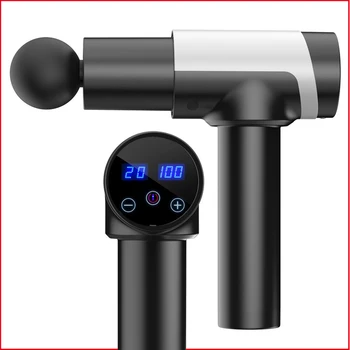 

LCD Display Massage Gun Deep Muscle Massager Muscle Pain Body Neck Massage Exercising Relaxation Slimming Shaping Pain Relief