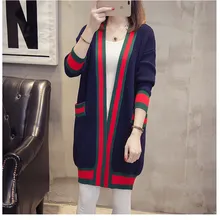 Kemixiaoxuan, Новое поступление, Осень-зима, вязаные кардиганы, женские, v-образный вырез, длинный рукав, повседневное Свободное пальто, свитер, трикотаж, женский