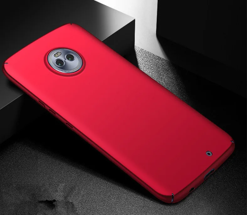 red Жесткий пластик гибридный защитный чехол для Motorola MOTO G5S Plus MOTO G6 play G4 Plus E4 E5 plus Z2 Z3 Play чехол для телефона - Цвет: red