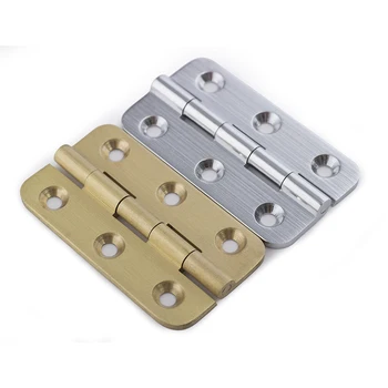 

brushed nickel and brass color Solid brass 2" Hinge open 270 degree small furniture Hinge with screws