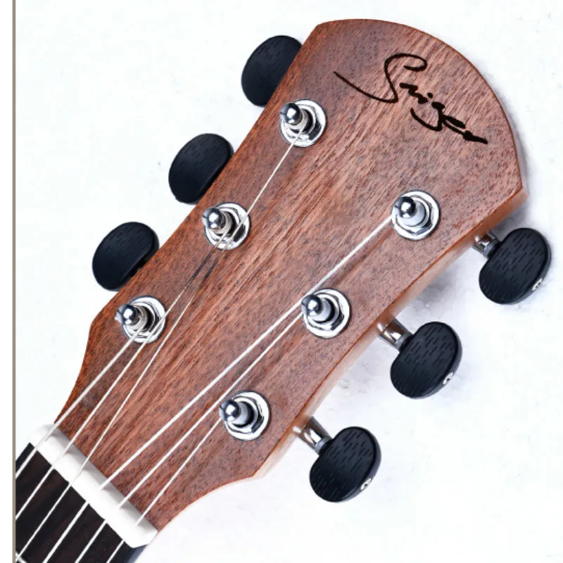 Guitalele Guilele 30 дюймов Ель из красного дерева мини электрический баритон
