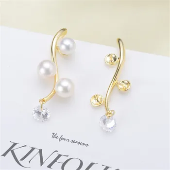 

Stud Earring Accessories Carven 925 Sterling Silver Ear Wires Earrings Hook for DIY Jewelry Earrings Making Supplies Accessor