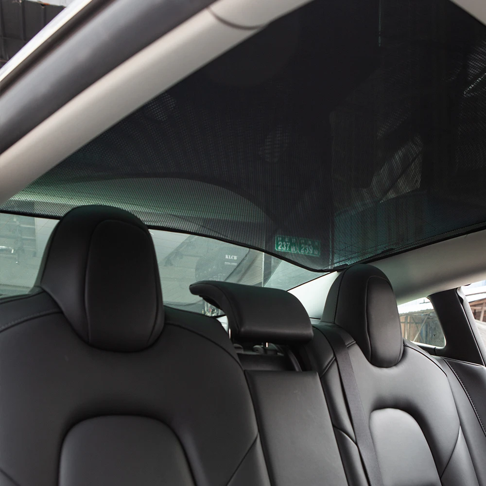 Vxvb-parasol Protector de techo para coche Tesla, nuevo Modelo 3 2021, accesorios para coche, parasol, visera trasera, Modelo 3