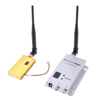 

1500mW 1.2G Wireless 8CH Transmitter 12CH Receiver Digital Camera Audio Video Transmission System for Display Monitor FPV OSD