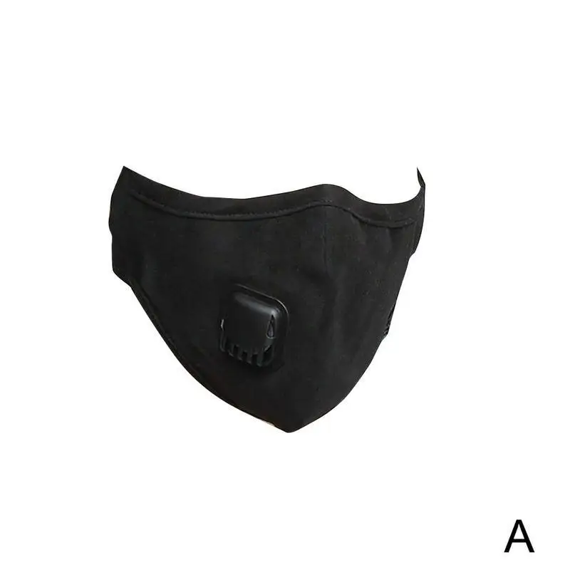 PM2.5 анти-Дымчатая хлопковая маска для женщин дыхательный клапан Анти-пыль рот маска Активированный уголь респиратор рот Муфельная маска для мужчин - Цвет: men A