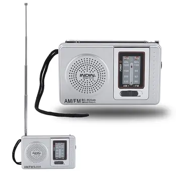 

New Mini Portable Pocket AM/FM Radio Telescopic Antenna Battery Powered Receiver Built In Speaker Radio Stereo High Quality