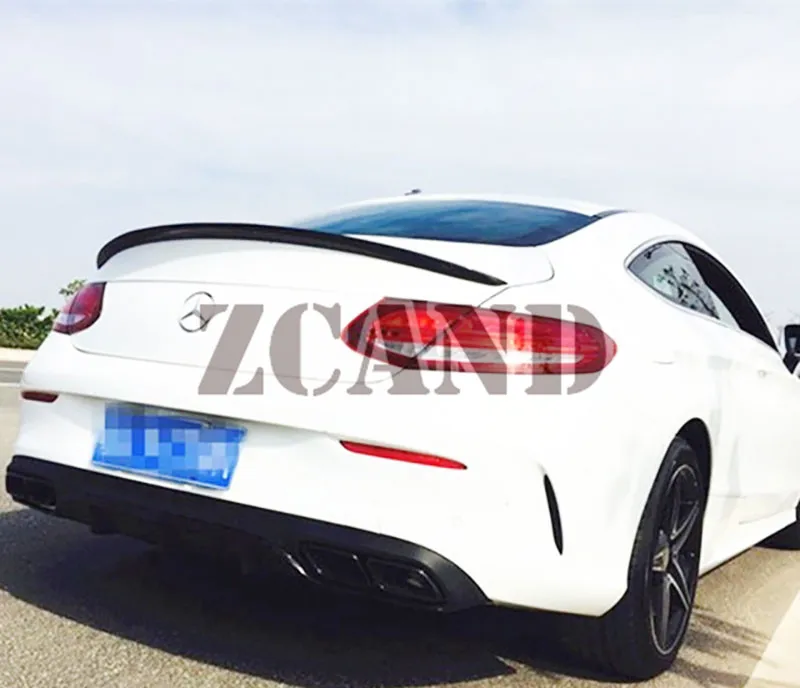 Настоящее углеродное волокно заднее крыло спойлер для Mecerdes Benz W205 Coupe 2 двери C180 C200 C250 C300 C350 C63 AMG