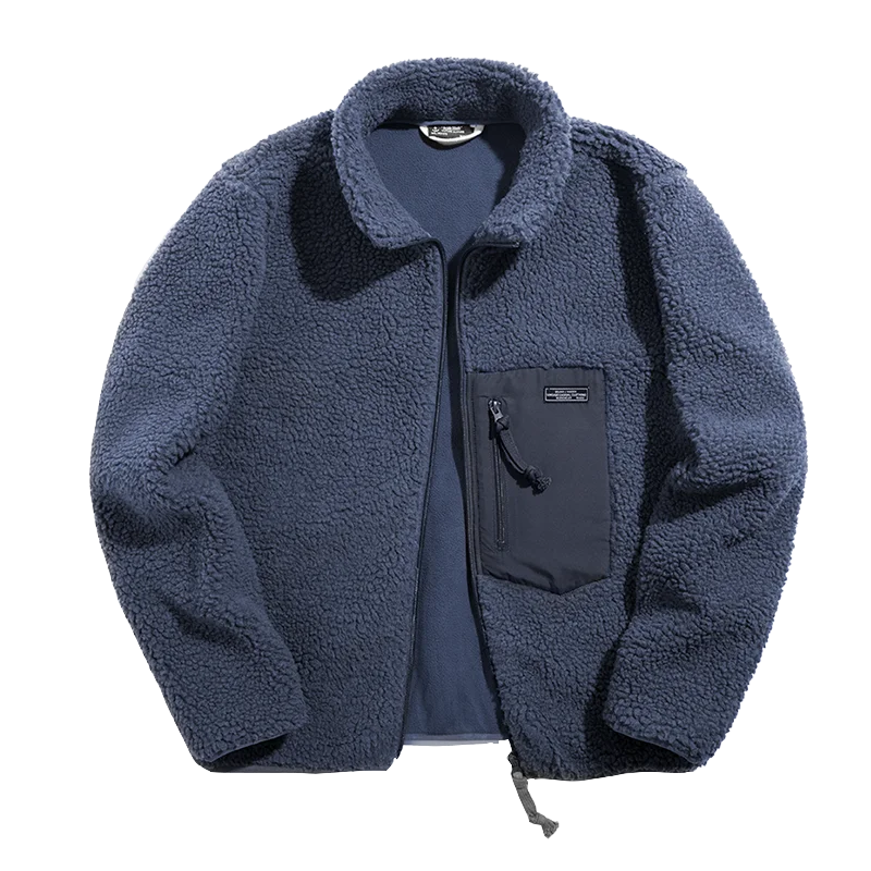 Maden Polar Fleece 남성 자켓 가을 겨울 마운틴 툴링 믹스 앤 매치 윈드 퓨어 컬러 와일드 아웃 도어 캐주얼 자켓 캐주얼