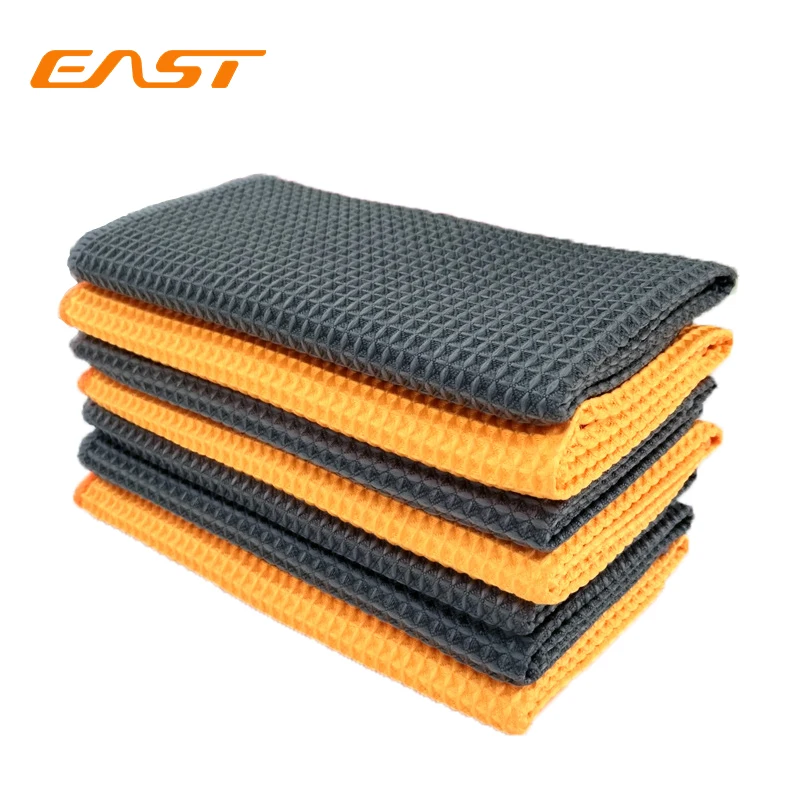 

East 40x40CM Microfiber Cleaning Towels Waffle Weave Glasses Cleaning Cloth Magic Wipes For Car Washing Household Cleaning