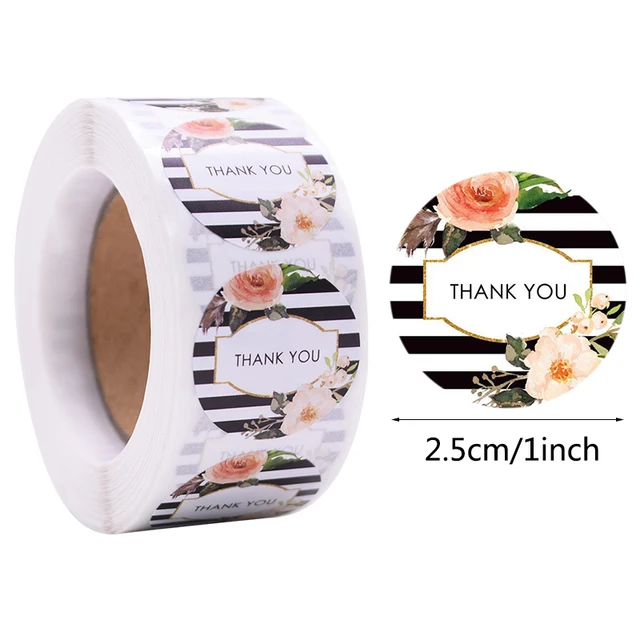 Gift Sealing Stickers 500pcs Thank You Love Design Diary Scrapbooking Stickers Festival Birthday Party Gift Decorations Labels C06