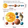 Solar system planet 3D Wall Sticker for Kids rooms Background wall decoration home wallpaper nursery Mural stickers ► Photo 2/4