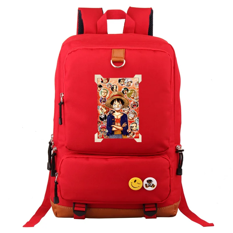 

AliExpress Amazon Hot Selling Anime Peripheral One Piece Luffy Straw Hat Mission Full Breathable STUDENT'S Backpack