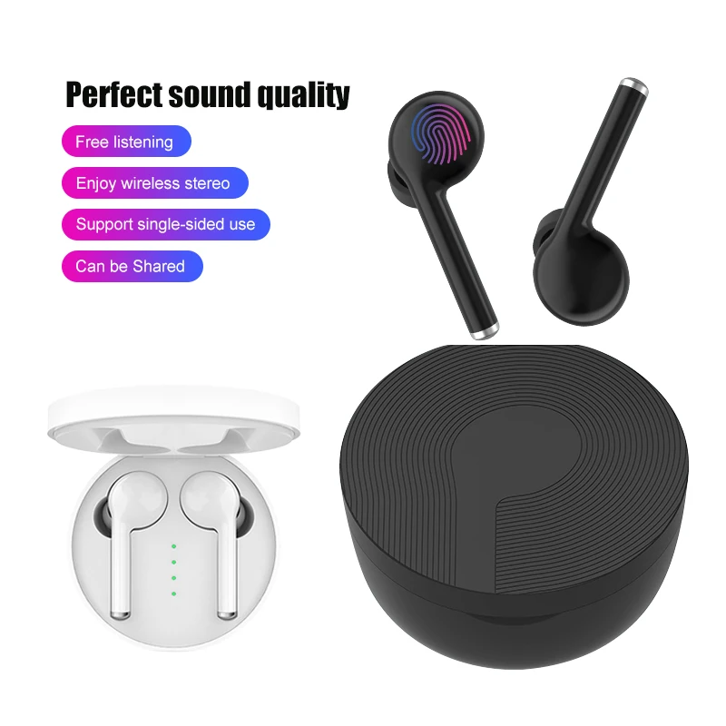 

TW40 Bluetooth V5.0 Earphones Wireless Headphones With Microphone Charging Box TWS Sports Waterproof Headsets For iOS Android