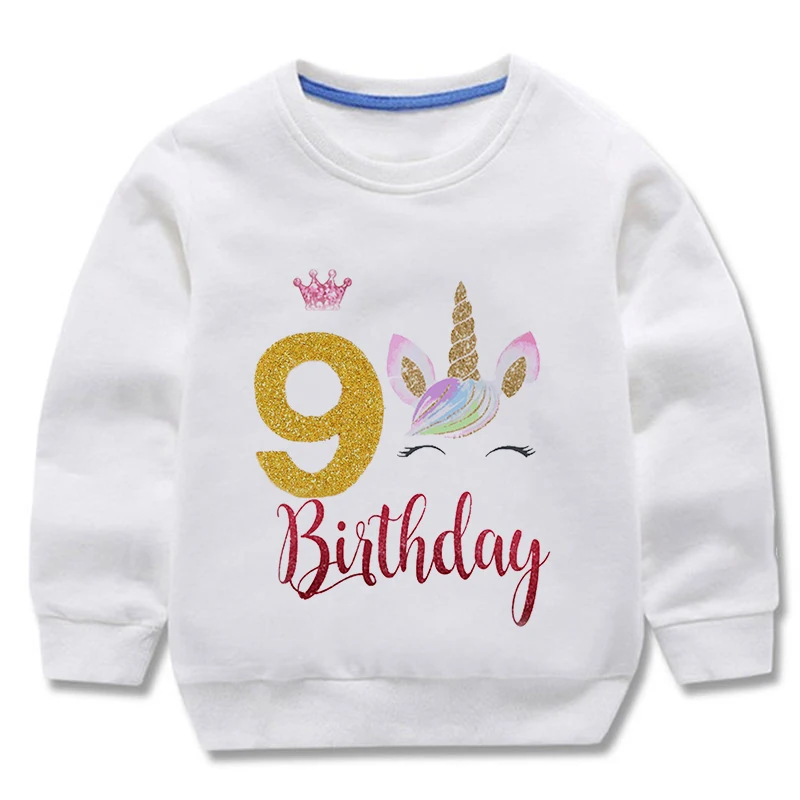 Birthday Unicorn Sweatshirts