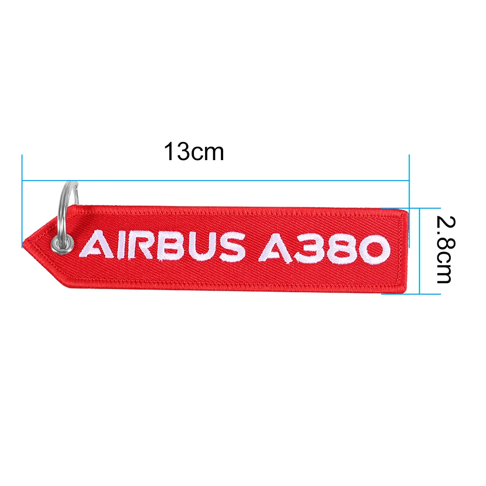 AIRBUS A380 Keychain Double-sided Embroidery A320 Aviation Key Ring Chain for Aviation Gift Strap Lanyard A350 Keychains (7)