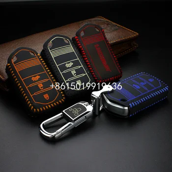 

key case for honda acura ILX 2013 hybird 2015 TLX RLX MDX RDX CDX 2016 2017 leather car key cover