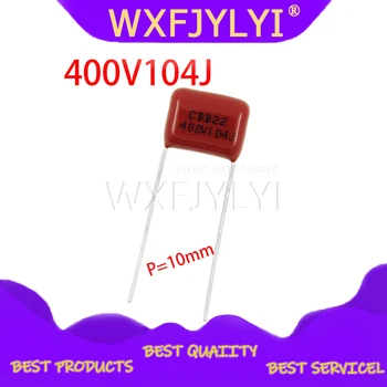 

10PCS 400V104J Pitch 10mm 0.1UF 100NF 400V 104 CBB Polypropylene film capacitor