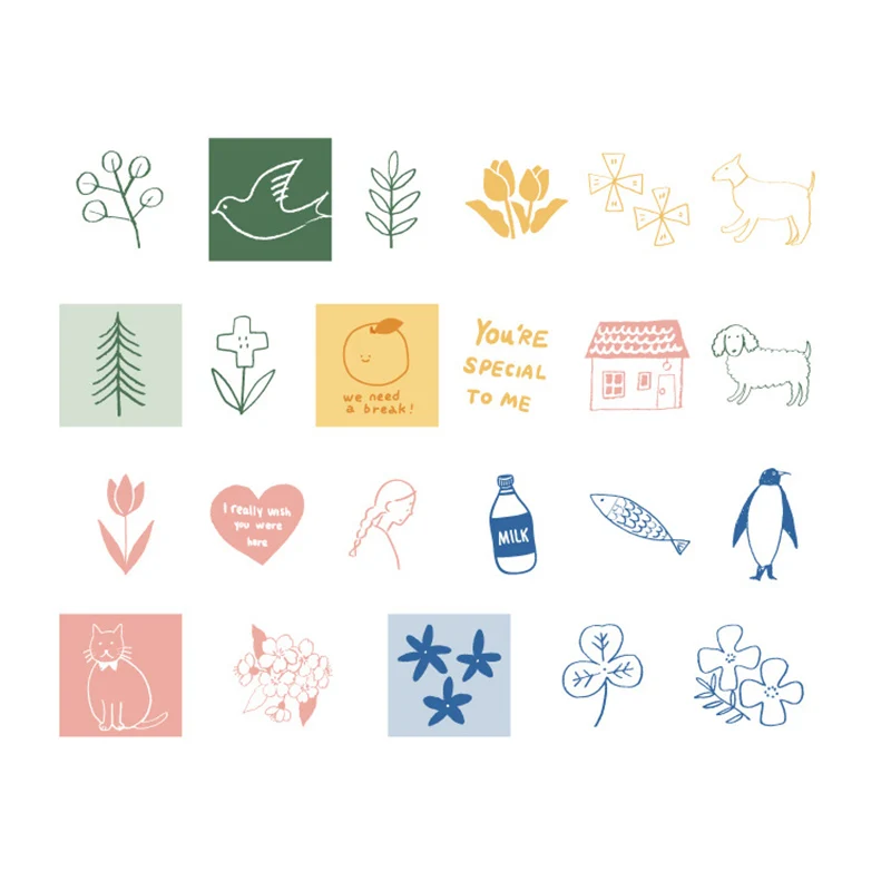 46 шт Kawaii DIY домашний стикер s милые граффити торговые наклейки для машины дневник