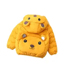 Manteaux d'automne à capuche pour bébés filles et garçons, veste chaude épaisse avec fermeture éclair pour nouveaux nés 