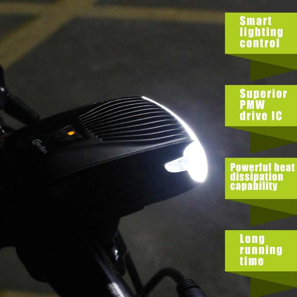 Sale Meilan Bike Front Light MTB Intelligent USB Rechargeable Bike Lamp Safety Riding Bike Light Waterproof 4