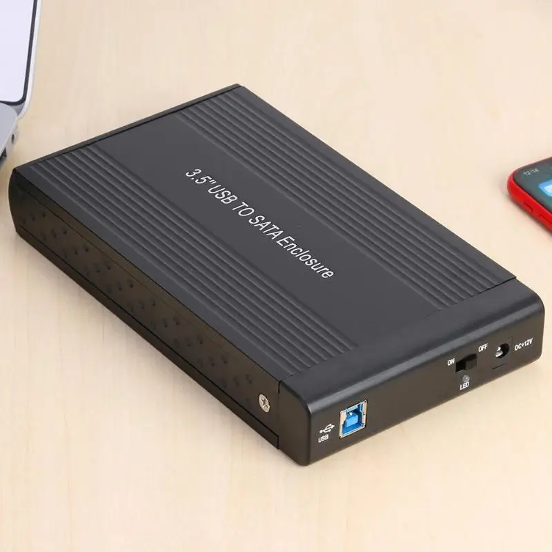 3,5 дюймов 6 T/8 T чехол для жесткого диска SATA для USB 3,0/2,0 адаптер США/ЕС внешний корпус для жесткого диска алюминиевый высокоскоростной чехол для жесткого диска