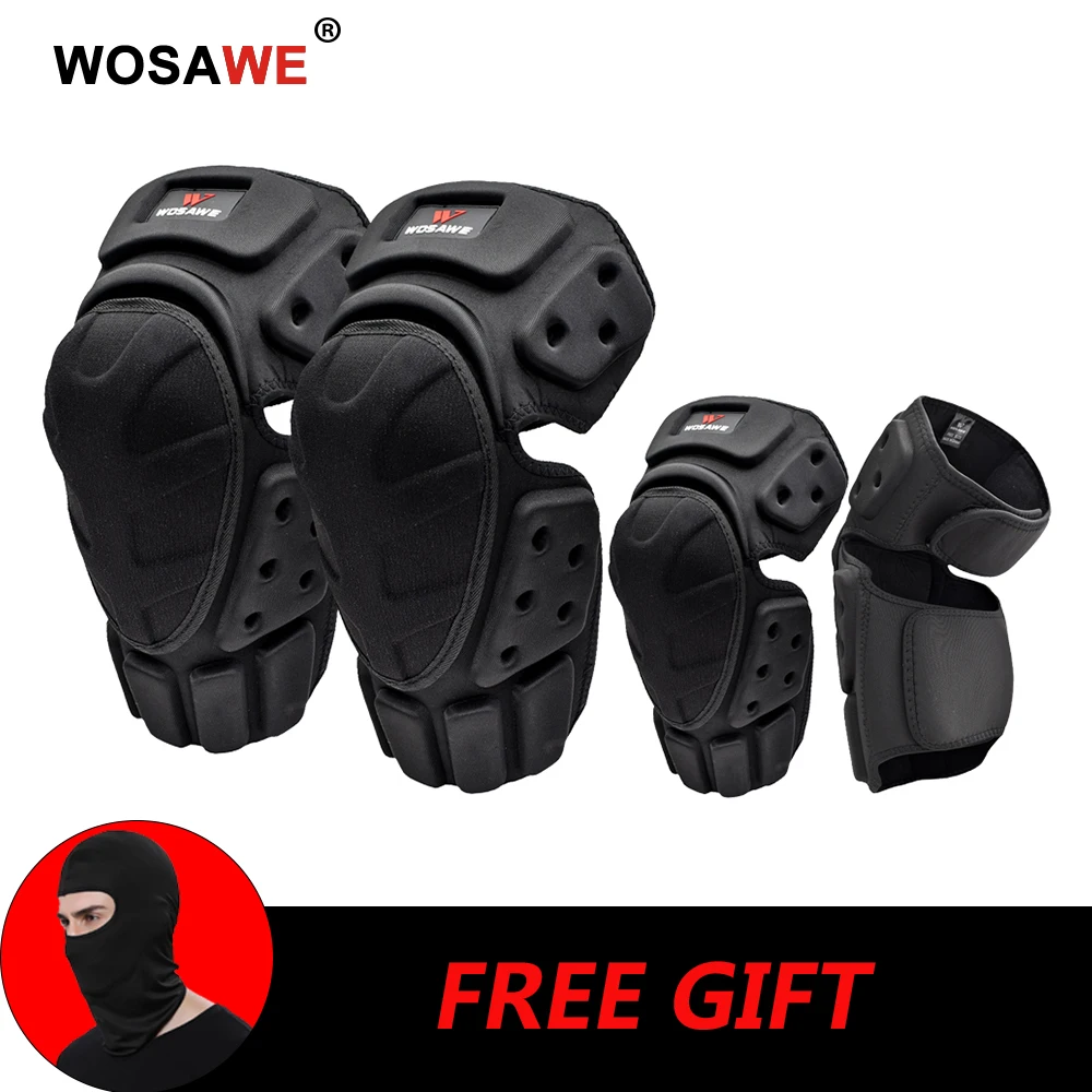 

WOSAWE Motorcycle Elbow Pads Knee Pads Set Joint Racing Motocross Protector Protective Gear Motorbike Riding Non-slip Guards
