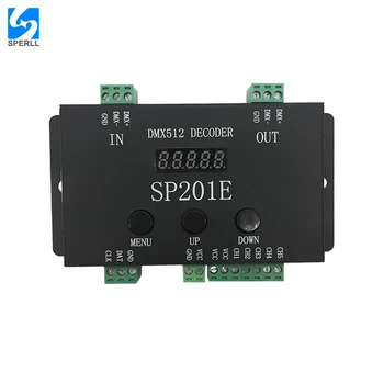

SP201E Decoder DMX512 SPI Signal Digital Pixel Led Strip Controller Addressable IC RGB led Pixel 5 Channel For LED Strip Light