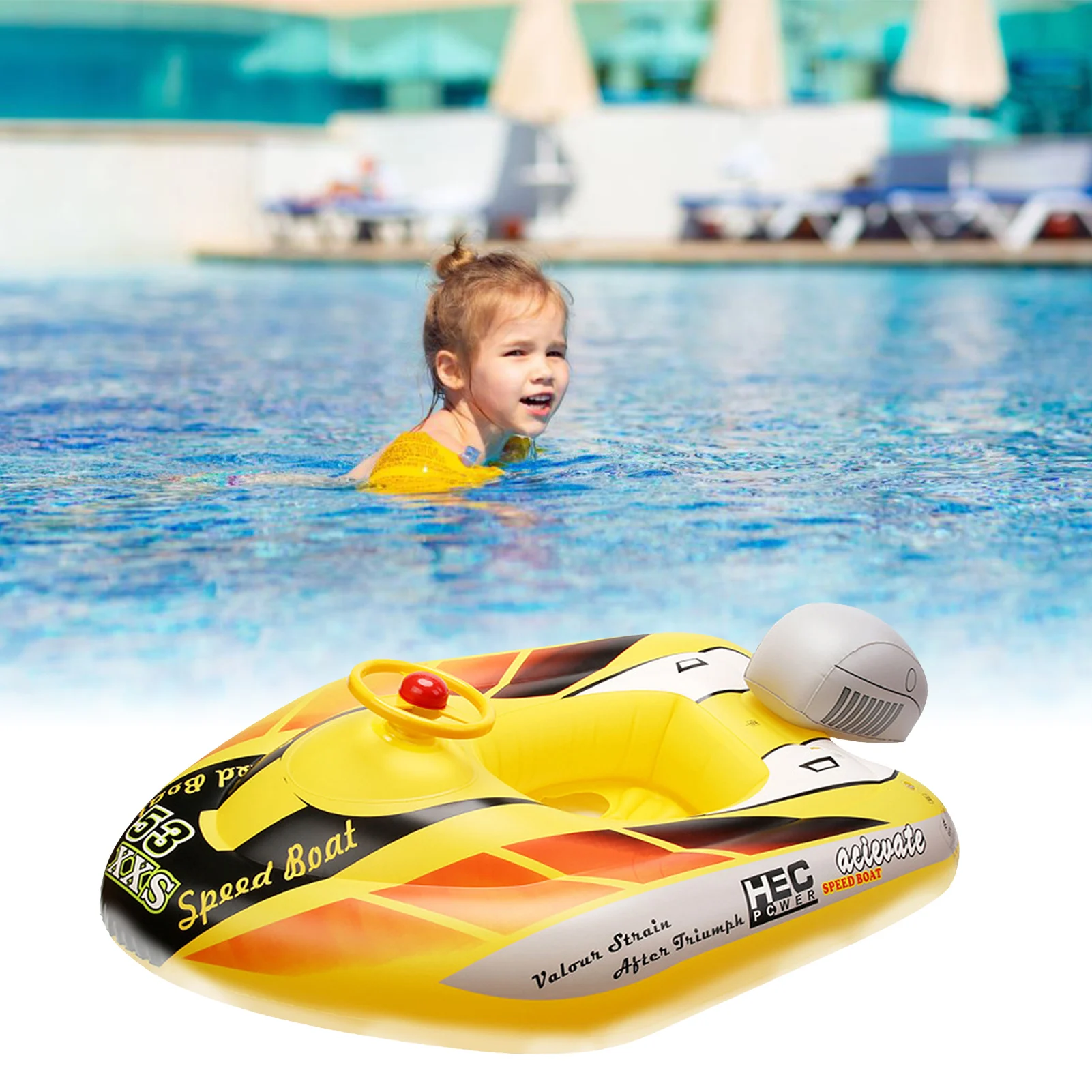 Intex Pools Water Floats Fun Wave Rider Boat Ride On Floating Toys Swimming Kids 