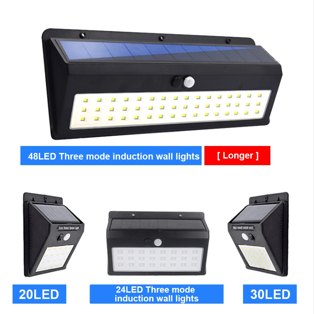 

Solar Power Lamp 20 LED Outdoor Wall Waterproof IP65 Light-controlled Human Sensor Intelligent Low Light Outdoor Courtyard Light