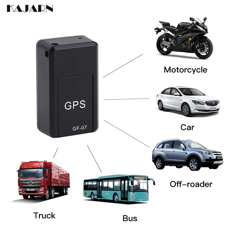 

KAJARN Gps Tracker Children Pet GF07 Mini GPS GSM/GPRS Real Time Tracking Locator Device Sound Recording Micro Tracker Device