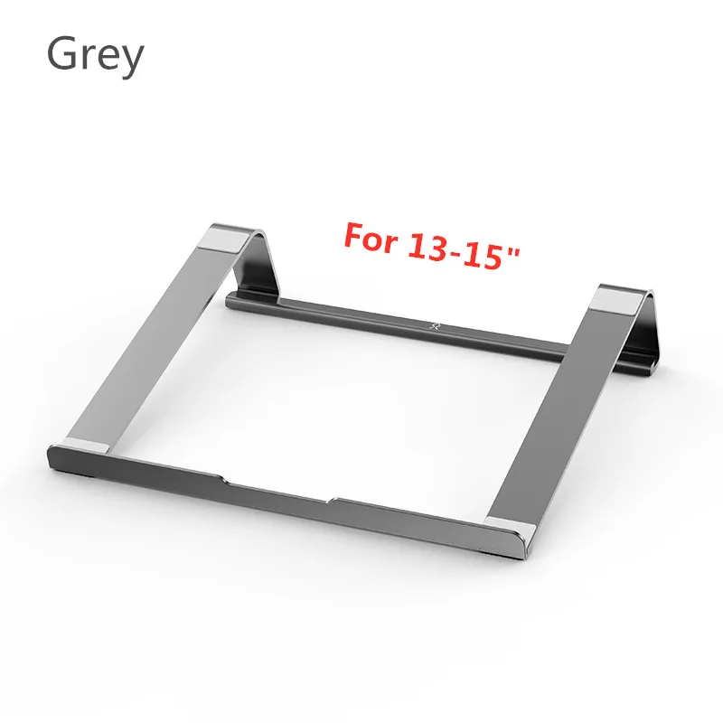 Простой дизайн подставка для ноутбука Подставка для планшета алюминиевая универсальная для Apple MacBook Air Pro 11-1" складной офисный ноутбук портативный - Цвет: 13-15 Grey
