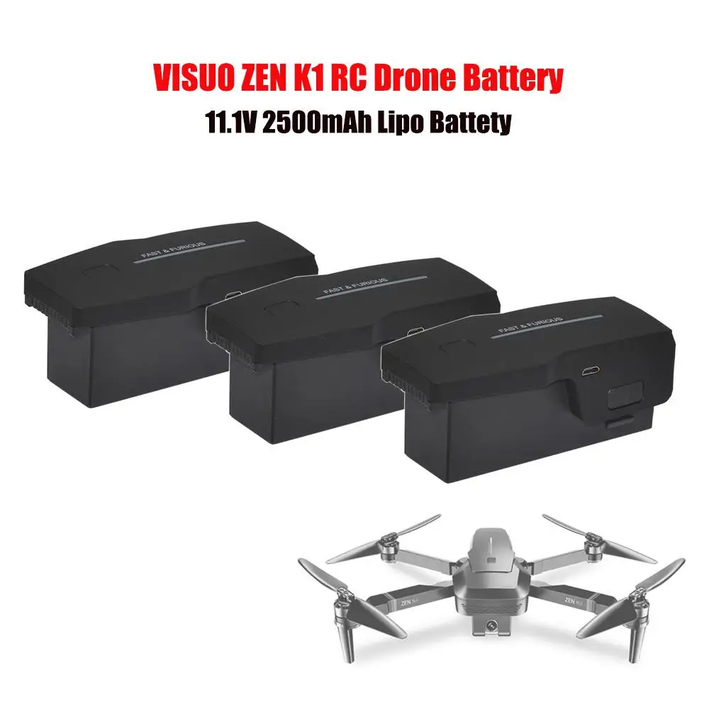 

LeadingStar Visuo ZEN K1 GPS RC Drone Battery 11.1V 2500mAh Lipo Battery